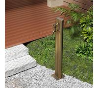 Outdoor Water Column with Faucet Self-Supporting Frost-Resistant Tap Garden Irrigation Hose with Spray Gun Heavy-Duty Base for Easy Watering.