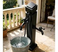 Outdoor Water Column with Faucet & Spray Gun, Stainless Steel Yard Hydrant, Support Side Inlet & Bottom Inlet, Garden Water Tap for Backyard Patio Yard Lawn(Style 4,Height: 80cm/31.5in)