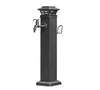 Outdoor Water Column with Solar LED Light - Freestanding Garden Faucet Tap for Vertical Gardens & Hoses (65.5cm/25.8in) - Ideal for Garden Irrigation