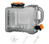 Outdoor Water Container - Large Capacity Drinking Tank Camping Canteen with Spigot Dispenser Portable Storage Container | Food Grade Material, Easy Carry Handle, Hiking