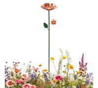 - Outdoor Water Drinker - Outdoor Flower-Shaped Bird Food and Water Container, Yard Butterfly Bath Drinker, Suitable for Lawn, Patio, Balcony Area, Farm Terrain