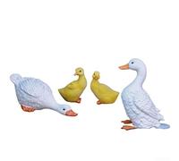 Outdoor Water Duck Ornaments Suitable For Courtyard Decoration, Crafted With Resin Material For Use Near Fountains, Ponds, And Gardens(yellow+white)