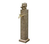 Outdoor Water Fountain, Elegant Carved Design, Enhances Gardens and Courtyards