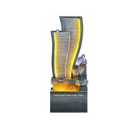 Outdoor Water Fountain Modern Minimalist Running Water Wealth Creation Ornament, Circulating Water Office Living Room Floor to Ceiling Landscape Outdoor Garden Fountain