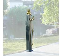 Outdoor Water Fountain Retro Post Faucet - Garden Water Column & Spigot Hose Stand - Freeze Proof Outdoor Faucet for Courtyards and Gardens