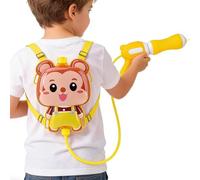 Outdoor Water Soakers, Cartoon Animal Backpack, Pull-Out Spray Toys, Lightweight Easy Carry, Sturdy Acrylic Material, Fun Splash Game for Backyard Pool Garden Park Boys Girls Adults Parent-Child