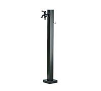 Outdoor Water Spigot Faucet Post - Freeze Proof Stainless Steel Floor Mount Tap for Black Water Column