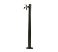 Outdoor Water Spigot, Freeze Proof Stainless Steel Floor Mount Tap, Square Column Design, Durable and Functional for Outdoor Use