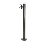 Outdoor Water Spigot, Freeze Proof Stainless Steel Floor Mount Tap, Square Column Design, Durable and Functional for Outdoor Use