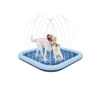 Outdoor Water Sprinkler Mat NonSlip PVC Splash Mat With Adjustable Water Flows For Toddler Kids Family Backyard Activity Outdoor Water Toy