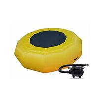 Outdoor Water with Electric Inflator, Inflatable Padded Bouncer, Rope Ladder & Mo Ropes - Perfect for Pools and Lakes Diving Fun