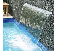 Outdoor Waterfall Overflow Kit - 200cm Flexible Hose Low Maintenance Easy Cleaning Perfect for Garden Fountains & Relaxation Spaces Durable and Stylish Design