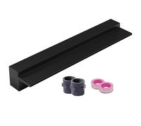 Outdoor Waterfall Spillway Kit - 57.1in Custom Width Black Water Feature with Pipe Connector & Wall Grate for Garden Patio Pool Decor - Enhance Your Landscape