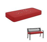 Outdoor Waterproof Bench Cushion Non-Slip Patio Cushion for Garden Sofa Porch Terrace - Red 160x35x5cm Ideal for Benches and Kitchens