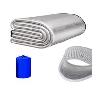 Outdoor Waterproof Camping Mat | Aluminium Picnic Mat | Aluminum Foil Moistureproof Tent Sleeping Pad | Foldable Portable Insulating Ground Mats For Beach Lawns Traveling Camping