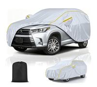 Outdoor Waterproof Car Cover Custom Fit for Land Rover LR4 2017-2021 |Car Covers for Outside Storage Resists Tears Scratches Winter Full Garage Close Fitting Windproof Sun Dust