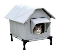 Outdoor Waterproof Cat House - Weatherproof Insulated Cat Shelter