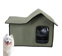 Outdoor Waterproof Cat Kennel for Stray Cat - Waterproof Dog and Cat House | Outdoor Waterproof Cat House for Winter, Pet Shelter, Foldable Cat House
