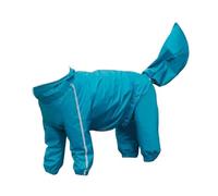 Outdoor Waterproof Coat Dog Raincoat Jumpsuit Slicker With Full Coverage Reflective Visibility Strips Clear TPU Face Back Zipper Polyester Nylon, style to 5, 10XL