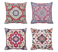 Outdoor Waterproof Cushions 50cm x 50cm Large Cushions Moroccan Style cushion covers Mandala Square Pillow Cases Double Sided Printing Spring Summer Garden Furniture Linen Decorative Pillows, g-92