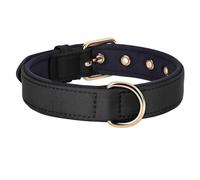 Outdoor Waterproof Dog Collar Adjustable Nylon Dog Collar Necklace Soft Padded Breathable Pet Collar Chihuahua Pug Schnauzer Collar,black,L