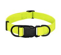 Outdoor Waterproof Dog Collar PVC Small Dog Cat Collar Adjustable Pet Swim Collar Necklace Fits Small Medium Large Dog Chihuahua Pug French Bulldog,Yellow,M
