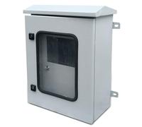 Outdoor Waterproof Electrical Junction Box with Viewing Window and Lock, Easy Installation for Secure Wiring Protection