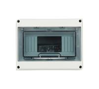 Outdoor Waterproof Electrical Junction Wire Box - 5/8/12/15/18/24 Ways Distribution Box with Circuit Breaker MCB Power Plastic(8Ways)