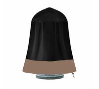 Outdoor Waterproof Fountain Cover Designed with 210D Fabric to Provide Protective Barrier Against Dust, Rain and Other Outdoor Elements (Black and coffee)