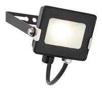 Outdoor Waterproof LED Floodlight - 10W Cool White LED - Matt Black