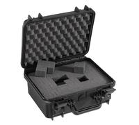 Max MAX300S.079 IP67 Rated Waterproof Durable Watertight Equipment Photography Hard Carry Pick & Pluck Foam Plastic, Flight Case, Tool Box, Black