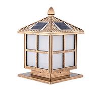 Outdoor Waterproof Modern den Pillar Cap Light Industrial Waterproof Fence Powered Lights Rural Post Lantern for 4x4, 5x5 Wooden Posts Lighting Fixture