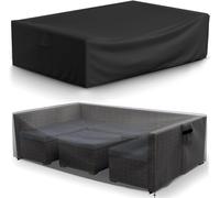 Outdoor Waterproof Patio Table Chair Cover 220x190x90cm Durable Rattan Sofa & Bench Covers for Winter Garden Storage Heavy Duty Protection for Outside Furniture