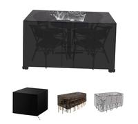 Outdoor Waterproof Patio Table Furniture Set Covers, 85x85x70cm/LxWxH 600D Rectangle Couch Patio Dining Table and Chairs Set Cover for Patio Furniture Sets, Sofa, Table Set Cover - Various sizes