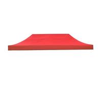 Outdoor Waterproof Pavilion Cover - UV Protection Oxford Fabric Tent Canopy for Market Car Lawn - Red 3x6m Replacement Sunshade Cover