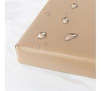 Outdoor Waterproof PU Leather Bench Cushion 5cm Thick AntiSlip Base Various Sizes & Colors Perfect for Patio Benches (Khaki 22x67)
