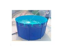 Outdoor Waterproof PVC Fish Pond - 1.2x0.6M Circular Kids Swimming Pool with Easy Setup Frame, 680L Garden Water Storage Tank for Backyard Fun & Summer Play!