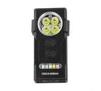 Outdoor Waterproof Rechargeable LED Flashlight Keychain with 10 Lighting Modes Strong Magnetic Base and 2000 Lumens Bright Work Light (D84)