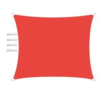 Outdoor Waterproof Rectangular Sun Shade Sail 4x6m - UV Protection Canopy for Garden & Patio with Rope Kit - Versatile Red Shade Solution