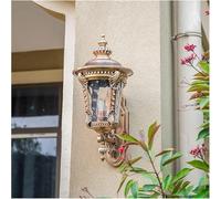 Outdoor Waterproof Retro Wall Lamp - Antique Lantern Sconce for Balcony, Corridor & Community Lighting - E27 Chaner Style Fixture