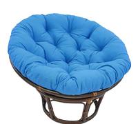 Outdoor Waterproof Round Chair Cushion Removable Seat Pad for Garden Rattan Swing Chairs - Peacock Blue 150cm Perfect for Patio & Relaxation