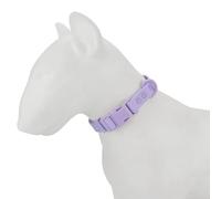 Outdoor Waterproof Soft Comfortable PVC Adjustable Cat Dog Collar Necklace For Beagle Shiba Inu Bulldog,PURPLE,M