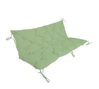 Outdoor Waterproof Swing Bench Cushion with Backrest, Patio Replacement Seats for 2/3 Persons, Garden Chair Cushions, Veranda Furniture (Color: Green)