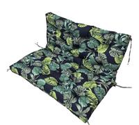 Outdoor Waterproof Swing Cushions,2-3 Seat Porch Bench Cushion Replacement Thick 4" Patio Furniture Cushion with Ties Loveseat Overstuffed Seat Pads for Patio,Porch, Garden,Backyard