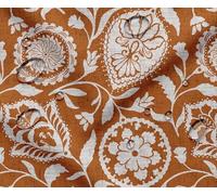 Outdoor Waterproof Taffeta Fabric by The Metre - Soimoi Floral Pattern Orange | UV Resistant | Ideal for Cushion Covers, Raincoats, Shower Curtains & More | 56" Width