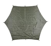 Outdoor Waterproof Tarpaulin, "Hexagon-Tarp" PU-coated 3,4x3,1m - Field Green