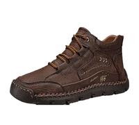 Outdoor Waterproof Walking Trekking Shoes Slip-Resistant Sports Hiking Shoes Leather Pu Lightweight Comfor Table Design Brown 5