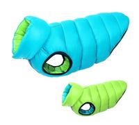 Outdoor Waterproof Windproof Lightweight Solid Color Cold-proof Dog Jacket Coat For Bulldog Greyhound Shepherd Labrador,Green,XL70(7XL)