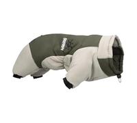 Outdoor Waterproof Windproof Medium Large Dog Jumpsuit Winter Warm Greyhound Shepherd Labrador Golden Retriever Coat,Green,XL