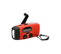 Outdoor Weather Exigency Preparedness Radio Charging 2000mAh Battery Solar Panel Hand Cranked Flashlight For Disaster Portable Solar Cranked Radio